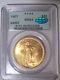 1907 $20 GOLD PCGS MS64 OGH CAC St. GAUDENS DOUBLE Eagle Dollar BRIGHT