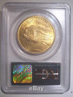 1907 $20 GOLD PCGS MS64 OGH CAC St. GAUDENS DOUBLE Eagle Dollar BRIGHT