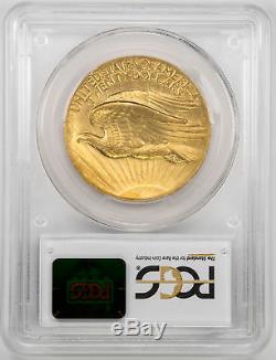 1907 $20 Gold High Relief-Wire Edge. St Gaudens. Double Eagle PCGS MS62