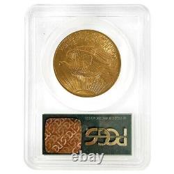 1907 $20 Gold Saint Gaudens Double Eagle Coin PCGS MS 63