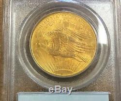 1907 $20 Gold Saint Gaudens PCGS MS65 gem Double Eagle rich golden luster