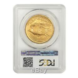 1907 $20 Gold Saint Gaudens PCGS MS65 gem graded Double Eagle twenty dollar coin