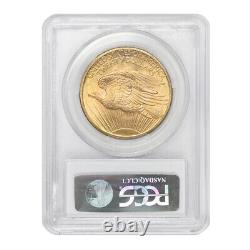 1907 $20 Gold Saint Gaudens PCGS MS66 PQ Approved Gem graded Double Eagle coin