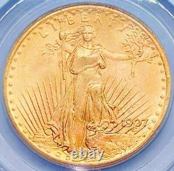 1907 $20 Gold Saint Gaudens PCGS OGH MS63 Double Eagle 246935
