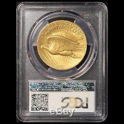 1907 $20 Gold St. Gaudens High Relief Double Eagle CAC and PCGS MS 63