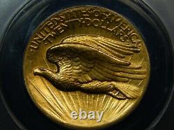 1907 $20 High Relief Saint Gaudens Double Eagle AU-50 ANACS, Looks Higher