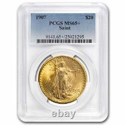 1907 $20 Saint-Gaudens Gold Double Eagle MS-65+ PCGS SKU#102767