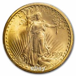 1907 $20 Saint-Gaudens Gold Double Eagle MS-65+ PCGS SKU#102767