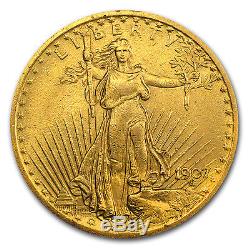 1907 $20 Saint-Gaudens Gold Double Eagle XF SKU #58183