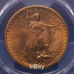 1907 $20 St. Gaudens Double Eagle Gold Coin PCGS MS65 1st Issue. A Real Gem