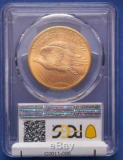 1907 $20 St. Gaudens Double Eagle Gold Coin PCGS MS65 1st Issue. A Real Gem
