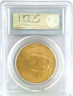 1907 $20 St. Gaudens Gold Double Eagle No Motto PCGS MS65