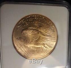 1907 $20 St. Gaudens Ngc Ms-63 Double Eagle Great Luster And Eye Appeal