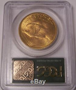 1907 $20 St Gaudens Philadelphia GEM Gold Double Eagle PCGS MS65 OGH