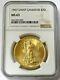 1907 Gold $20 Saint Gaudens Double Eagle Coin Ngc Mint State 63