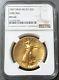 1907 Gold $20 Saint Gaudens High Relief Double Eagle Wire Rim Ngc Mint State 63