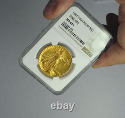 1907 HIGH RELIEF Wire Rim $20 Gold St. Gaudens Double Eagle NGC MS 63+ Plus