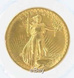 1907 High Relief Flat Edge PCGS MS62 $20 Saint Gaudens Double Eagle
