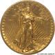 1907 High Relief-Flat Edge St. Gaudens $20 Gold Double Eagle NGC AU55