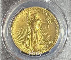1907 High Relief PCGS MS62 $20 Saint Gaudens Gold Double Eagle