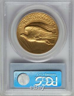 1907 High Relief Wire Edge MS62 PCGS $20 St Gaudens Gold Double Eagle, Key Date