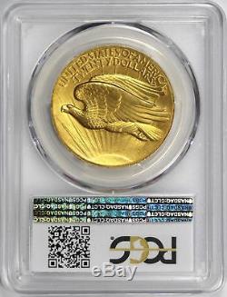 1907 High Relief Wire Rim $20 Saint Gaudens Gold Double Eagle PCGS CAC MS64