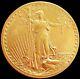 1907 No Motto Gold USA $20 Dollar Saint Gaudens Double Eagle Coin Au