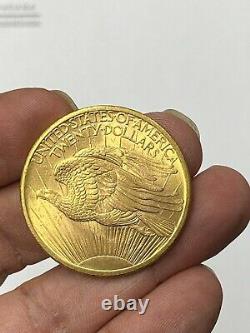 1907-P $20 Saint Gaudens Gold Double Eagle Pre-33 1st Year if Issue CU/BU+ Fresh