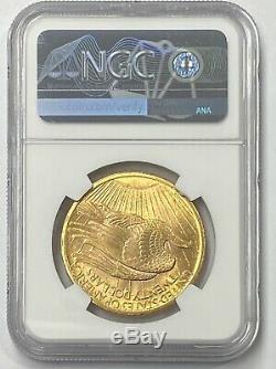 1907-P $20 Saint Gaudens Gold Double Eagle Pre-33 NGC MS63 Beautiful First Year
