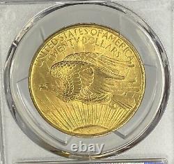 1907-P $20 Saint Gaudens Gold Double Eagle Pre-33 PCGS MS63 Amazing 1st Year