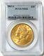 1907 S Gold $20 Saint Gaudens Double Eagle Coin Pcgs Mint State 62