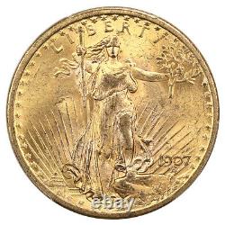 1907 Saint Gaudens $20 PCGS/CAC MS64+ First Year Saint Gaudens Issue