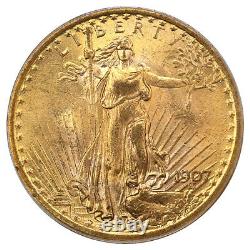 1907 Saint Gaudens $20 PCGS MS63 Popular First Year Type Coin