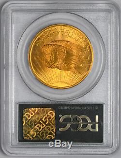 1907 Saint Gaudens Gold Double Eagle Old Green Holder $20 PCGS MS63