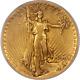 1907 St. Gaudens $20 Gold Double Eagle PCGS VF25 High Relief-Flat Edge