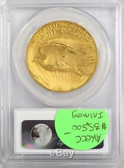 1907 St Gaudens $20 Gold PCGS MS64+ Double Eagle High Relief Wire Edge JY659