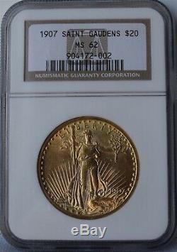 1907 St. Gaudens American Double Eagle NGC MS62