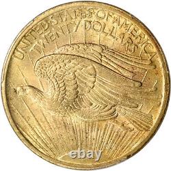 1907 US Gold $20 Saint-Gaudens Double Eagle PCGS MS62