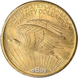 1907 US Gold $20 Saint-Gaudens Double Eagle PCGS MS63