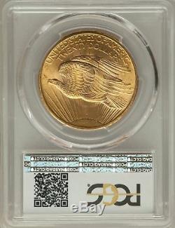 1907 US Gold $20 Saint Gaudens Double Eagle PCGS MS64+