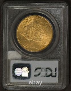 1908 $20 Gold ST SAINT GAUDENS DOUBLE EAGLE NO MOTTO PCGS MS 63 Lot#R872