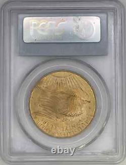 1908 $20 Gold Saint Gaudens Double Eagle No Motto Wells Fargo PCGS MS65+ MINT+