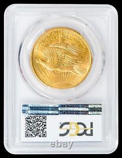 1908 $20 Gold Saint Gaudens Double Eagle PCGS MS63 NO MOTTO