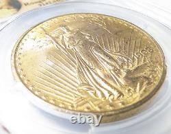 1908 $20 Gold Saint Gaudens Double Eagle PCGS MS65? No Motto Rough Rider Hoard