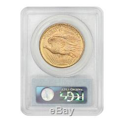 1908 $20 Gold Saint Gaudens PCGS MS67 NM No Motto Double Eagle Philadelphia Coin