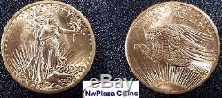 1908 $20 Gold Saint-gaudens Double Eagle Coin No Motto