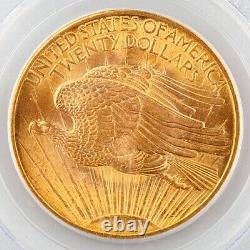 1908 $20 Gold St. Gaudens Double Eagle Graded by PCGS as MS65 No Motto