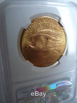 1908 $20 Gold St. Gaudens Double Eagle No Motto NGC MS-64