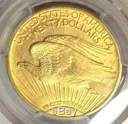 1908 $20, Ms63 St Gaudens Double Eagle With Motto Pcgs Certified Very Rare