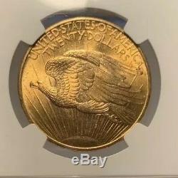 1908 $20 NGC MS 64+ CAC St. Gaudens Gold Double Eagle